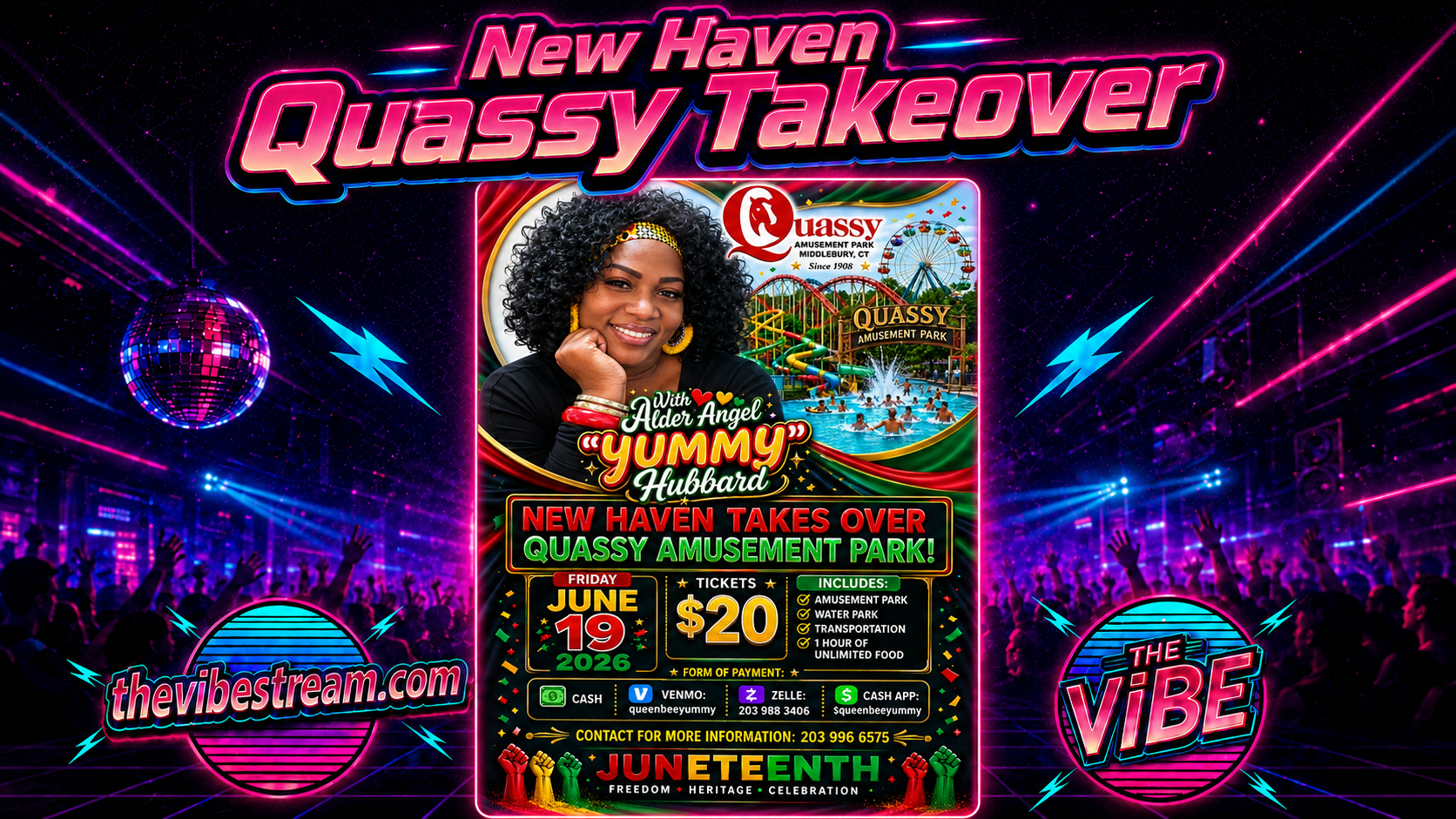 New Haven Takes Over Quassy Amusement Park For Juneteenth Celebration